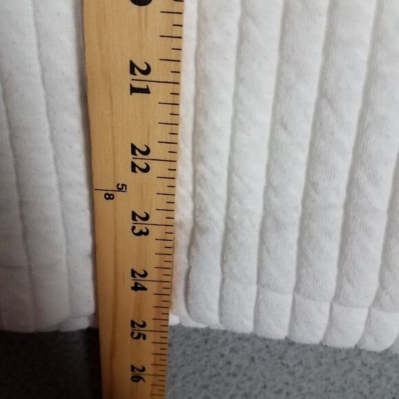 Zara Hoodie Sweater Women's Small White Ribbed Oversized Lounge Comfort Casual - Picture 10 of 11